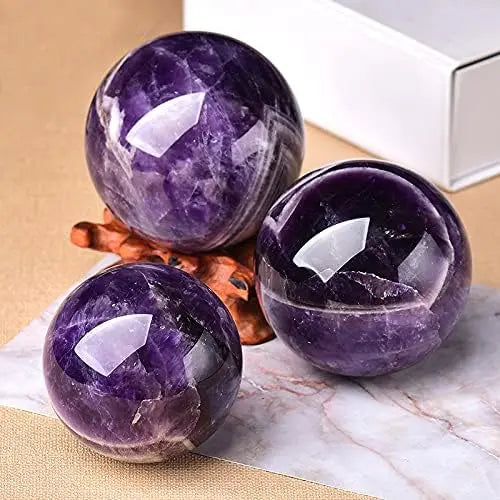 Natural Dream Amethyst Ball Polished Globe Home Decor HOME & KITCHEN