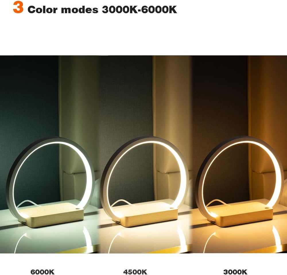 Reading Table Lamp With Wireless Charging HOME & KITCHEN
