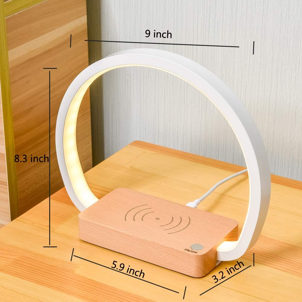 Reading Table Lamp With Wireless Charging HOME & KITCHEN