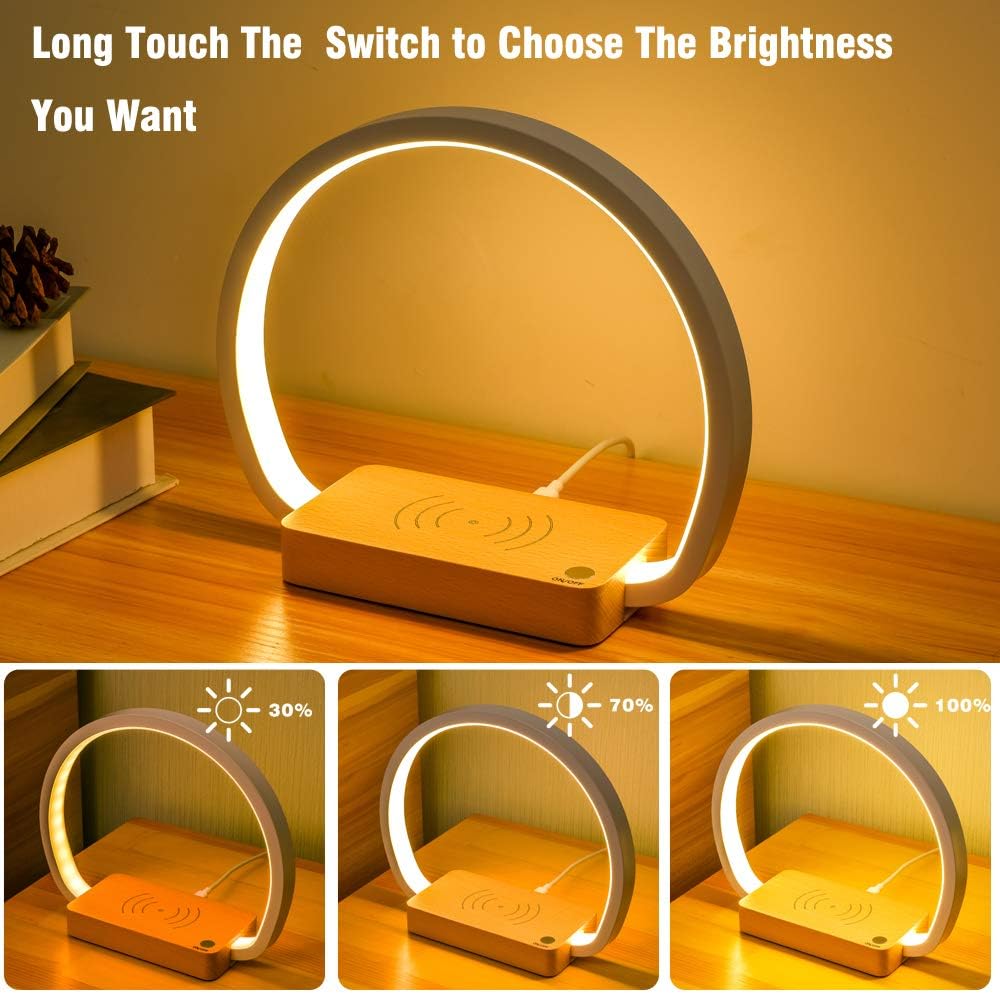 Reading Table Lamp With Wireless Charging HOME & KITCHEN