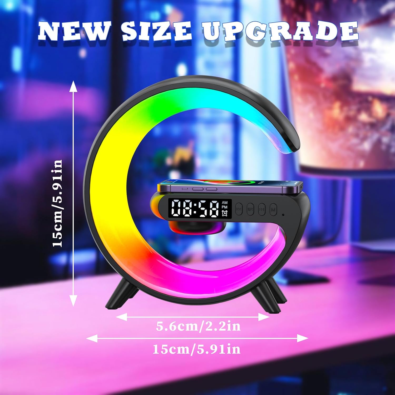 LED Smart Bluetooth Table Lamp with Speaker HOME & KITCHEN