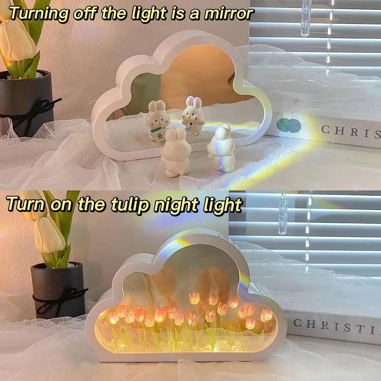 Forever Cloud Mirror Tulips HOME & KITCHEN