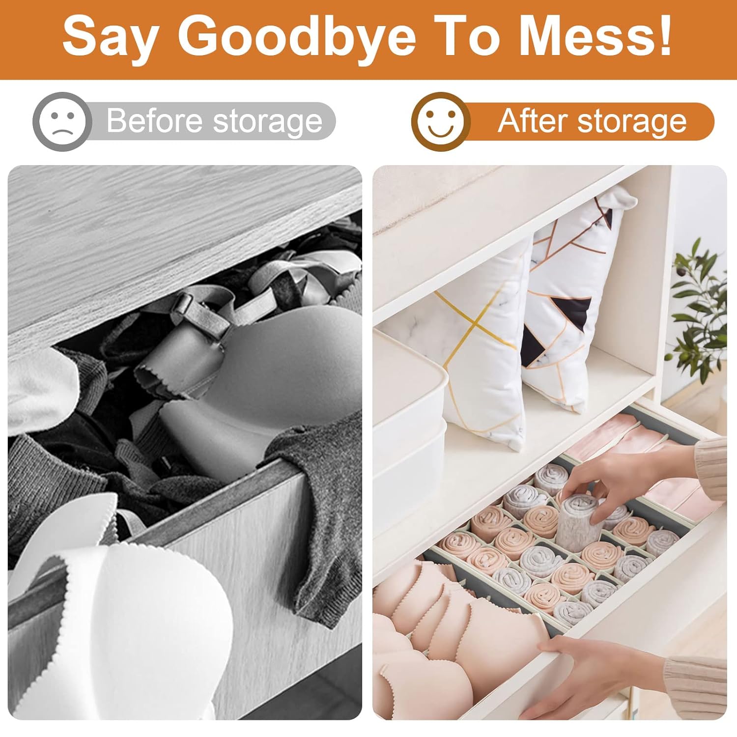 Wardrobe Undergarments Organizer and Storage Box HOME & KITCHEN