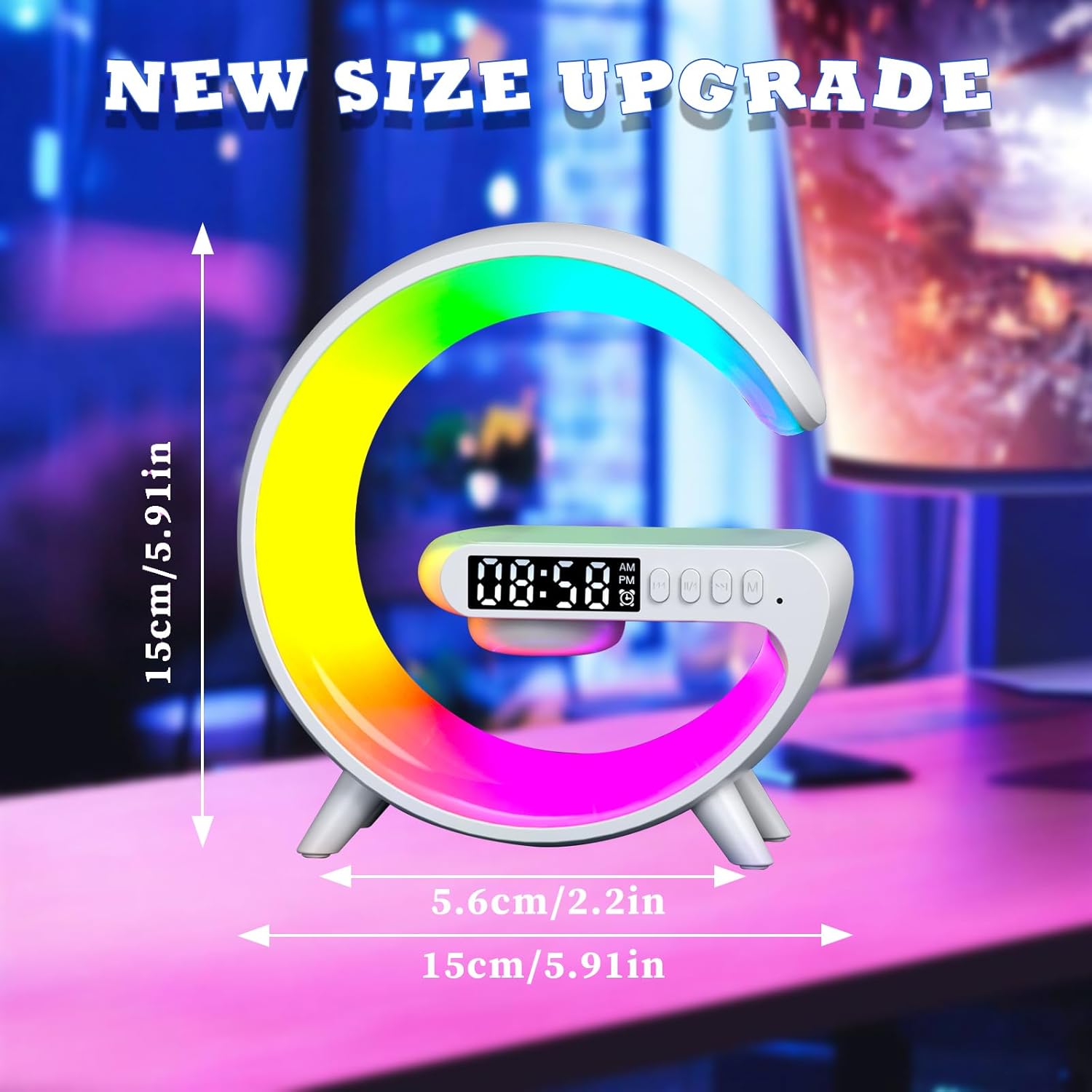 LED Smart Bluetooth Table Lamp with Speaker HOME & KITCHEN