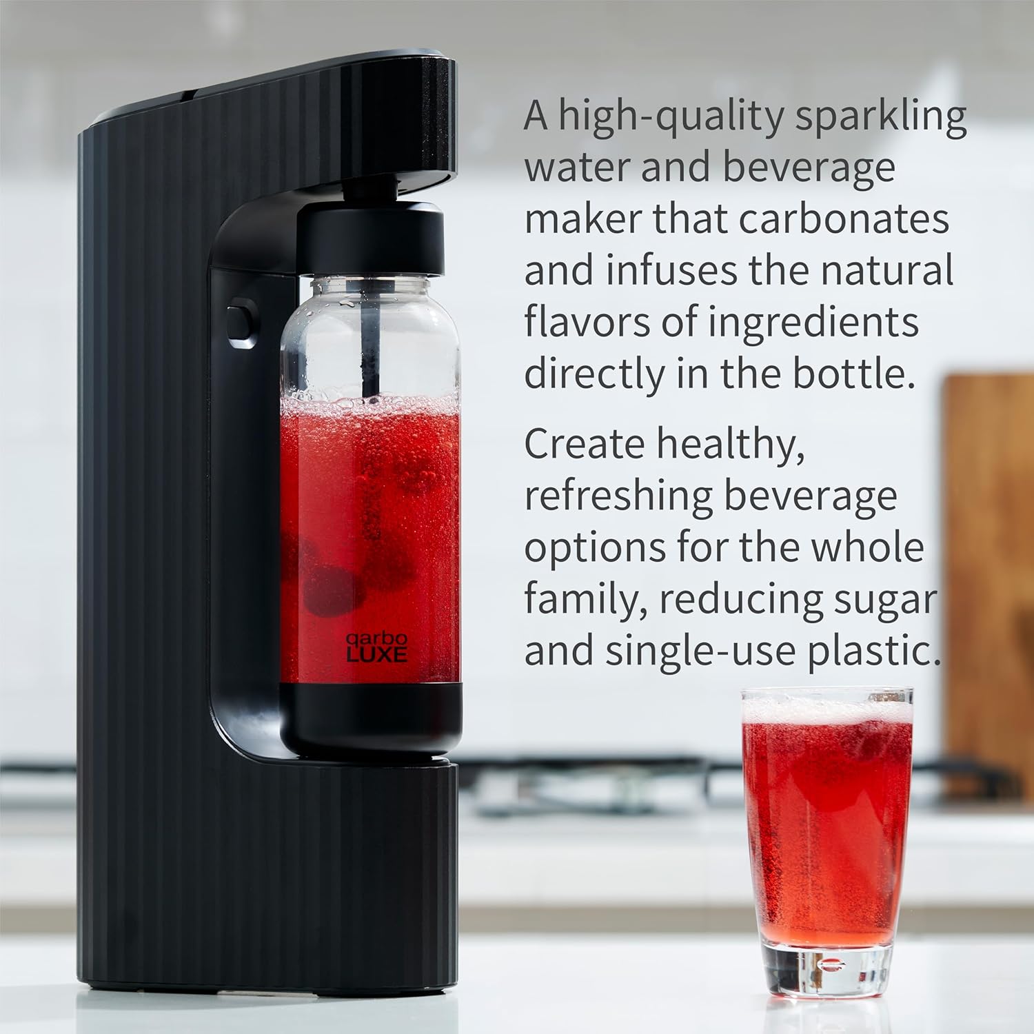 Premium Metal Sparkling Beverage Maker Machine HOME & KITCHEN