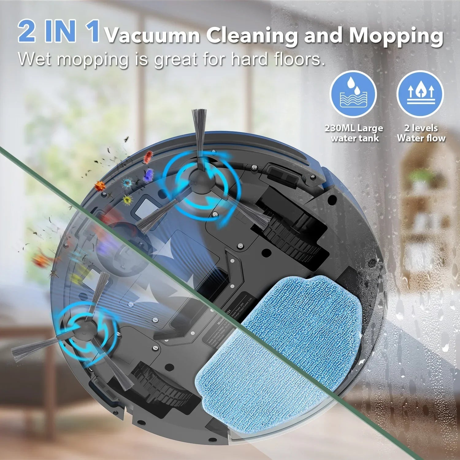 Robot Vacuum Cleaner 4500Pa Smart Home Sweeper Cleaning Machine HOME & KITCHEN
