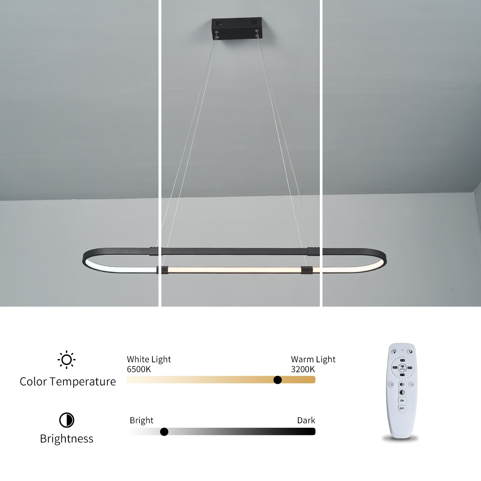 Modern Hanging Led Pendant Lights For Dining Room HOME & KITCHEN