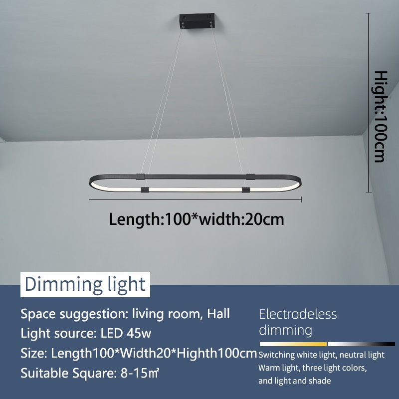 Modern Hanging Led Pendant Lights For Dining Room HOME & KITCHEN