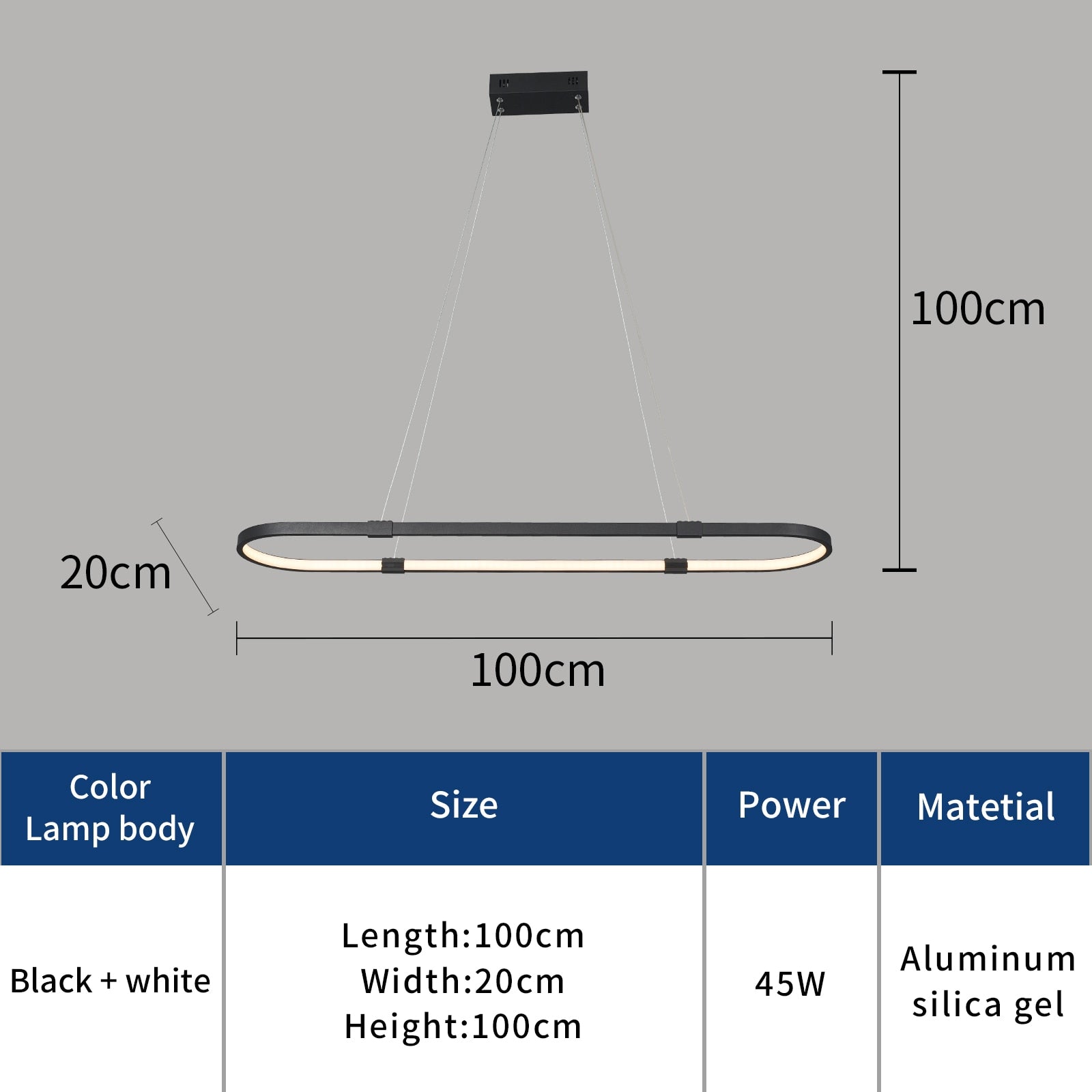 Modern Hanging Led Pendant Lights For Dining Room HOME & KITCHEN