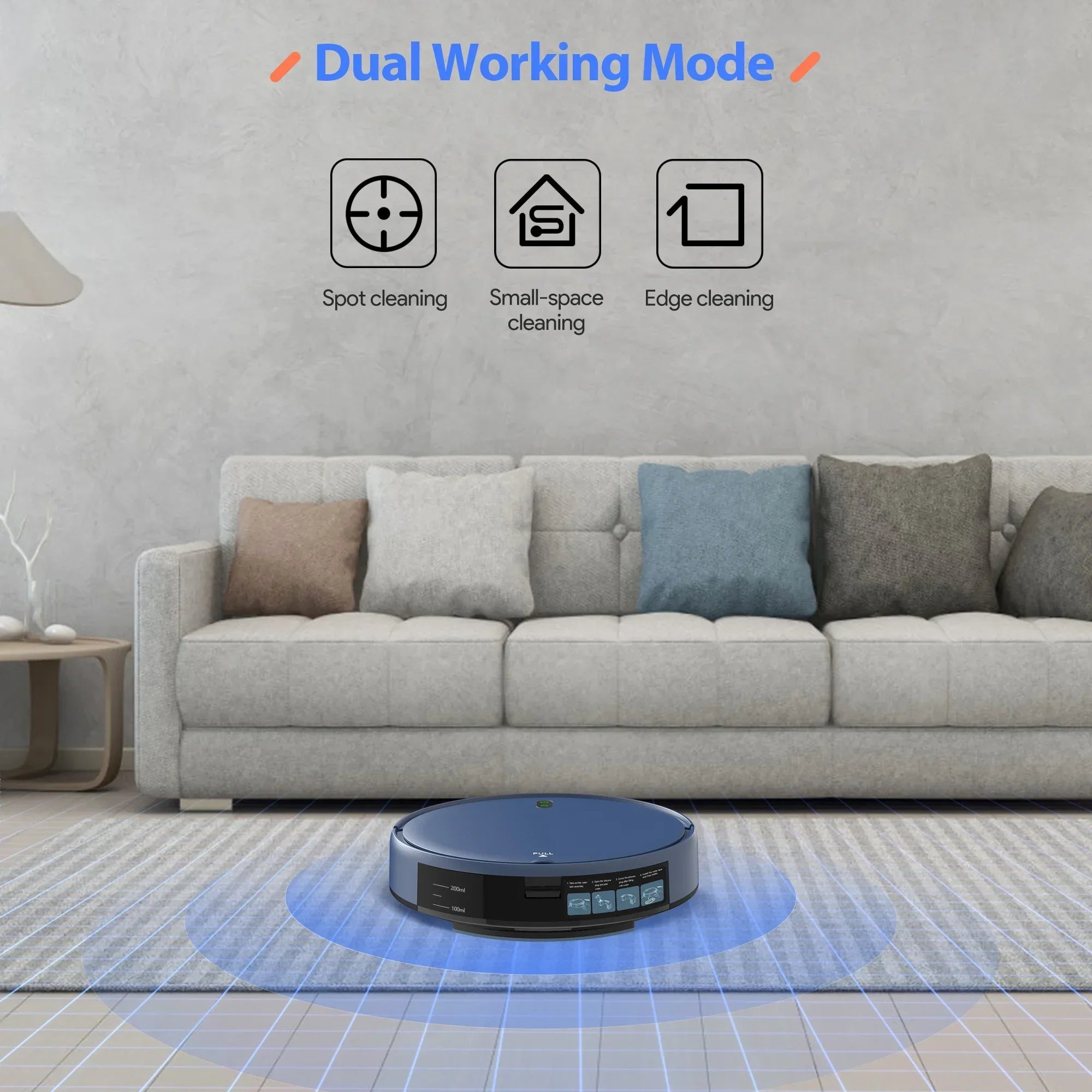 Robot Vacuum Cleaner 4500Pa Smart Home Sweeper Cleaning Machine HOME & KITCHEN