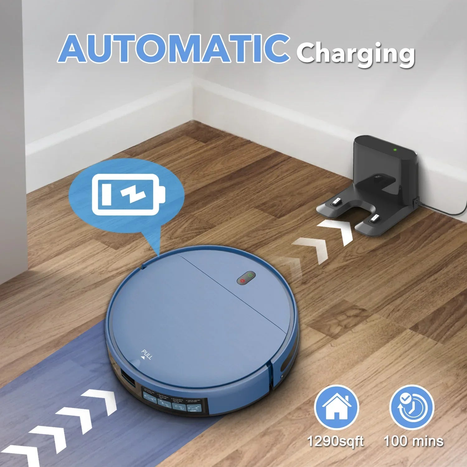 Robot Vacuum Cleaner 4500Pa Smart Home Sweeper Cleaning Machine HOME & KITCHEN