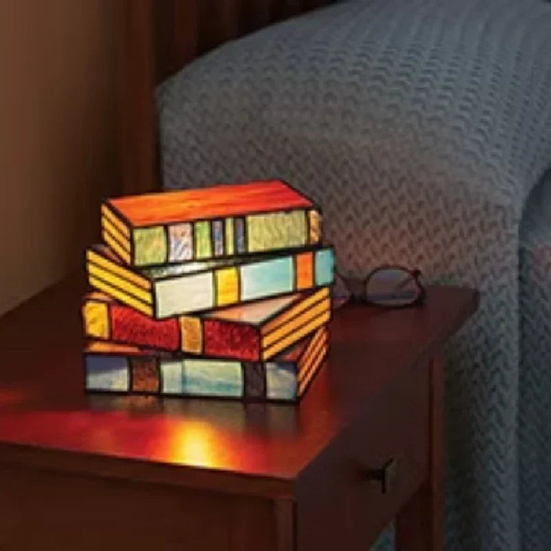 Stacked Books Lamp HOME & KITCHEN