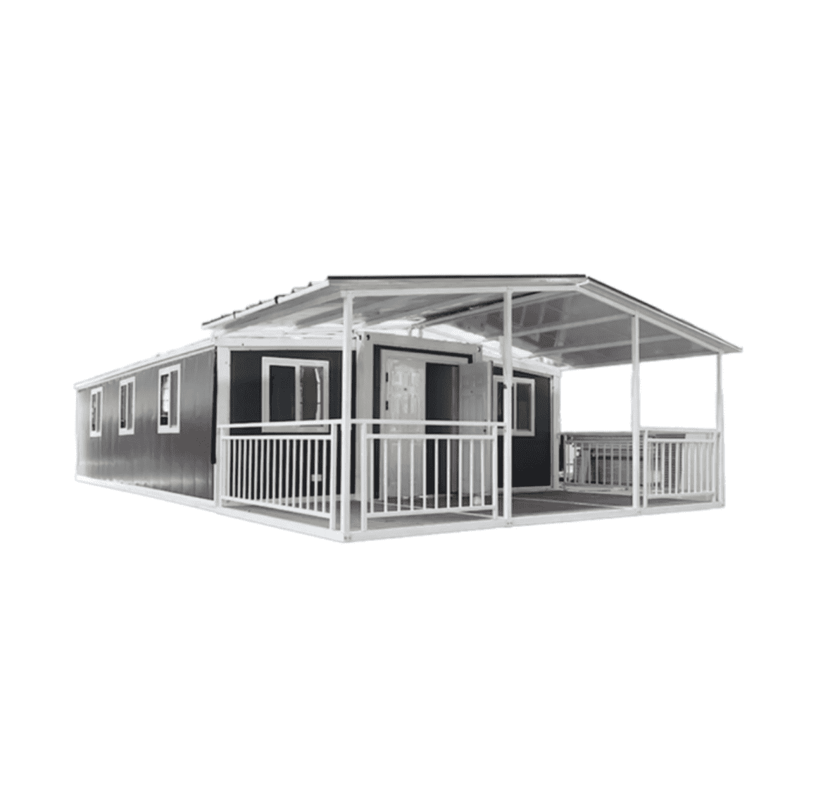 TS-144 Turnkey Prefab Mobile Home With 3 Bedrooms (800 sq ft) Hawme