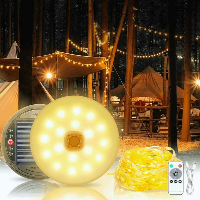 3 in 1 Solar Camping String Lights itoolmax