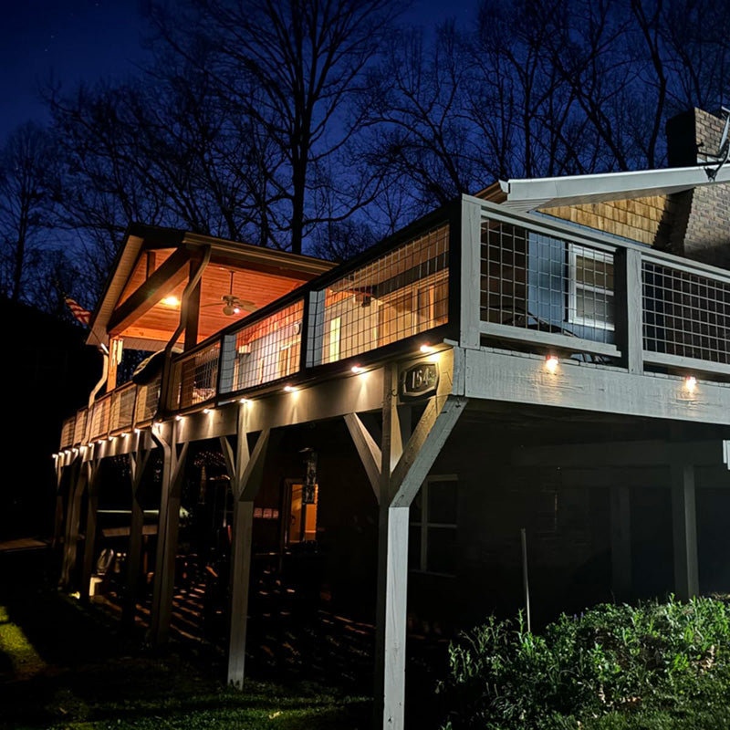 US’s #1 Rated Waterproof Solar Deck, Stair, Wall, Balcony, Garden Light Solee Grow