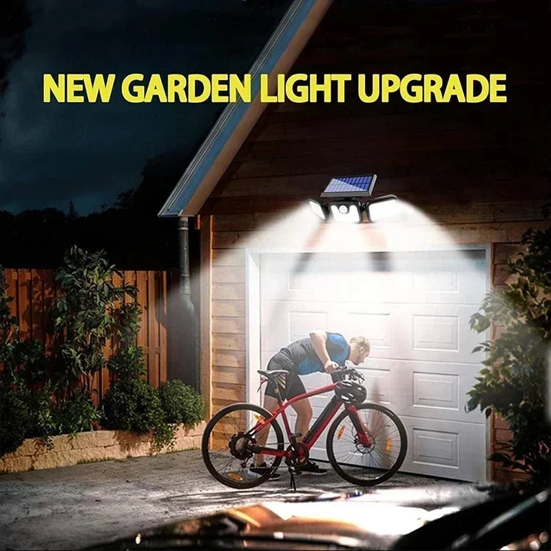 Upgraded Wide-Angle Solar Motion Sensor Light Swilli The Homestead Store