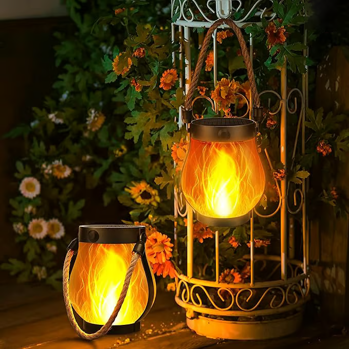 Dancing flame Solar Lantern Outdoor Lights Solee Grow