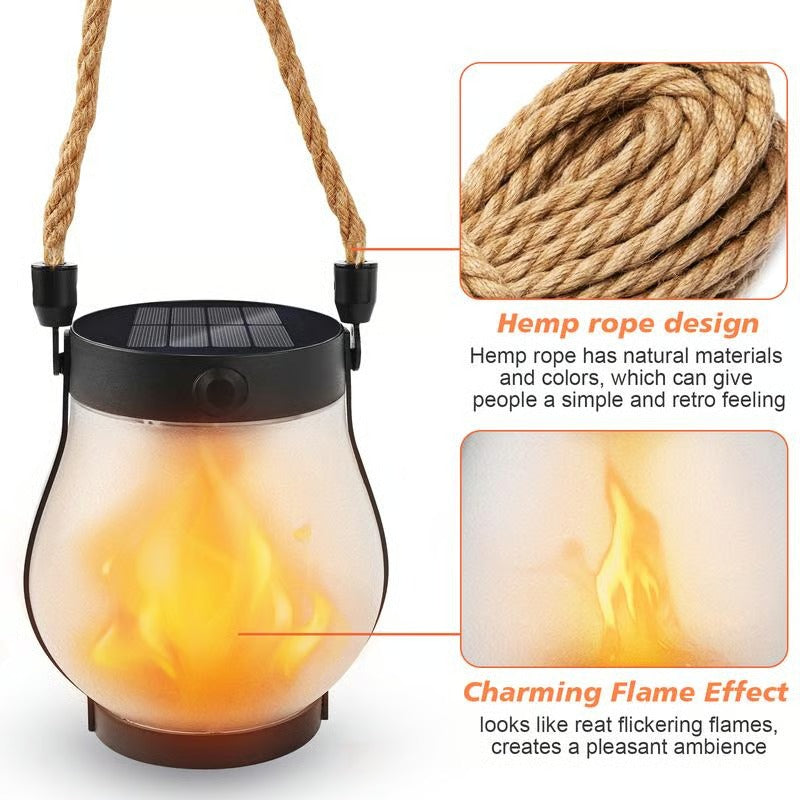 Dancing flame Solar Lantern Outdoor Lights Solee Grow