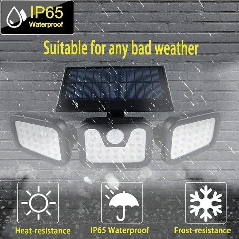 Upgraded Wide-Angle Solar Motion Sensor Light Swilli The Homestead Store