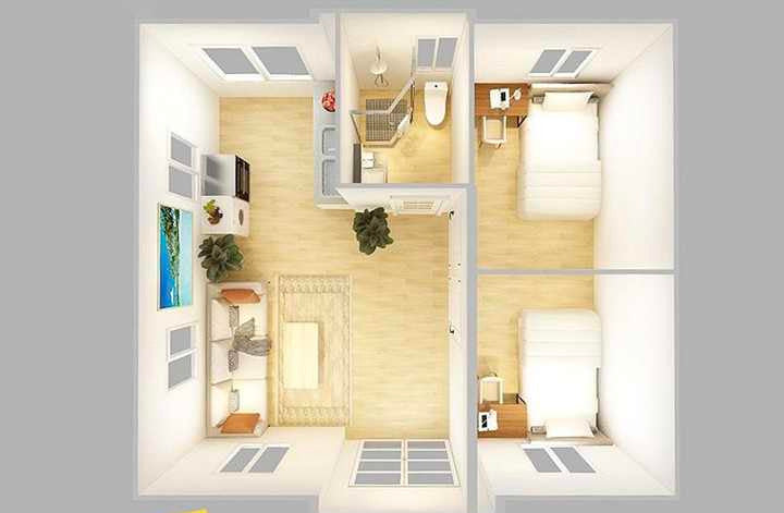 NMF 2 Story Tiny Home 800 sq ft (400 sq ft per floor) Hawme