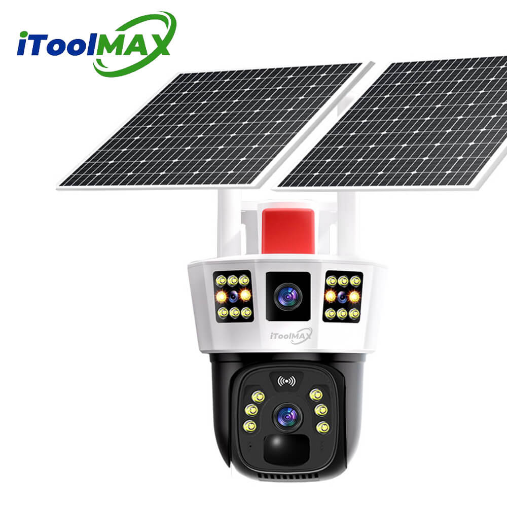 4MP Triple Lens Wireless Solar Camera itoolmax