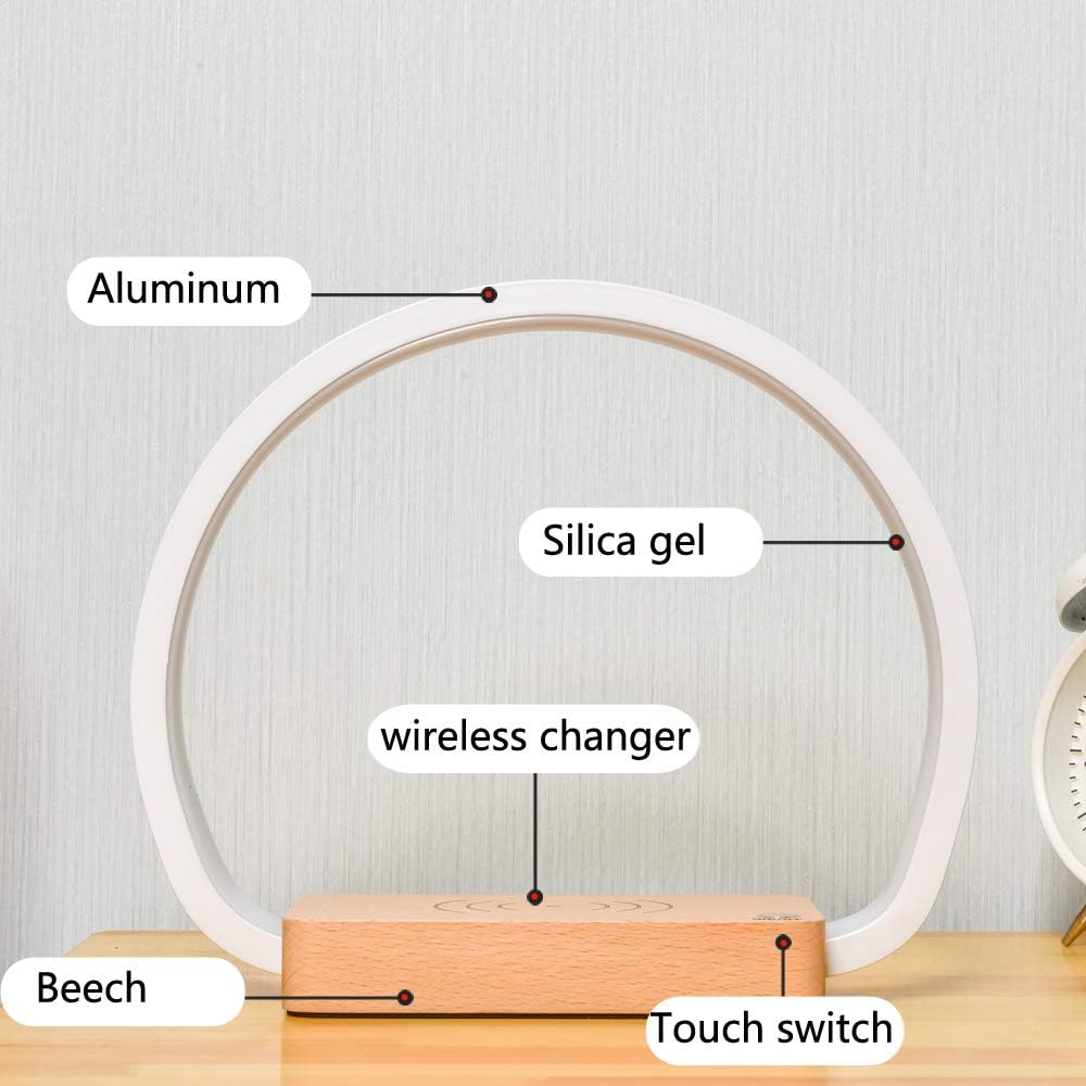 Reading Table Lamp With Wireless Charging HOME & KITCHEN