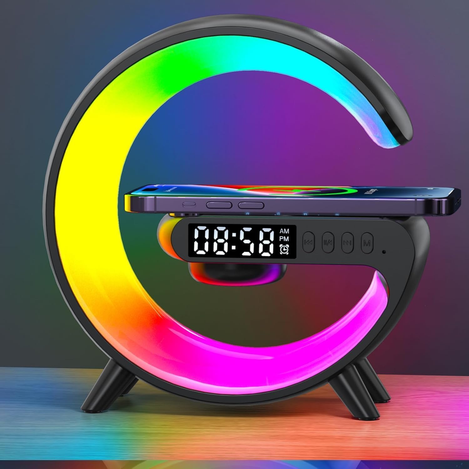 LED Smart Bluetooth Table Lamp with Speaker HOME & KITCHEN
