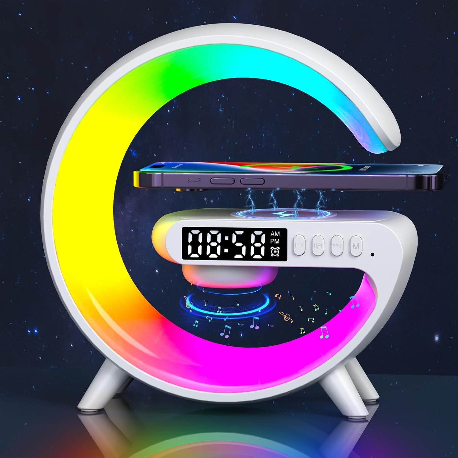 LED Smart Bluetooth Table Lamp with Speaker HOME & KITCHEN