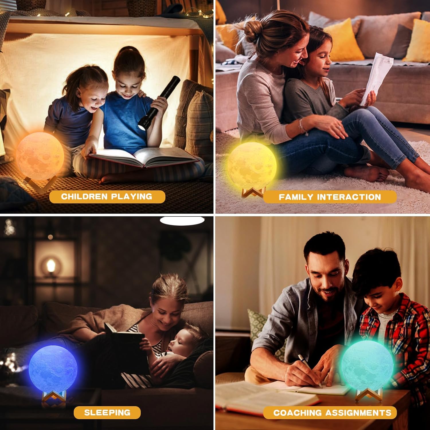 3D Print Moon Lamp HOME & KITCHEN