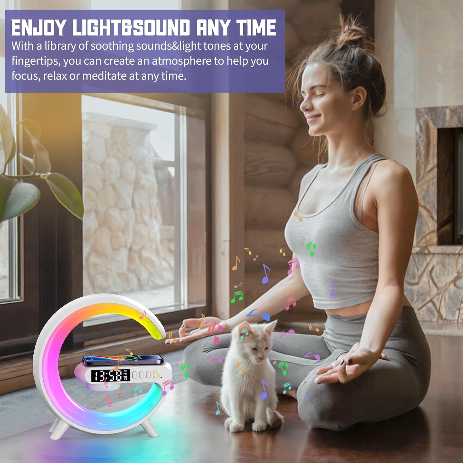 LED Smart Bluetooth Table Lamp with Speaker HOME & KITCHEN