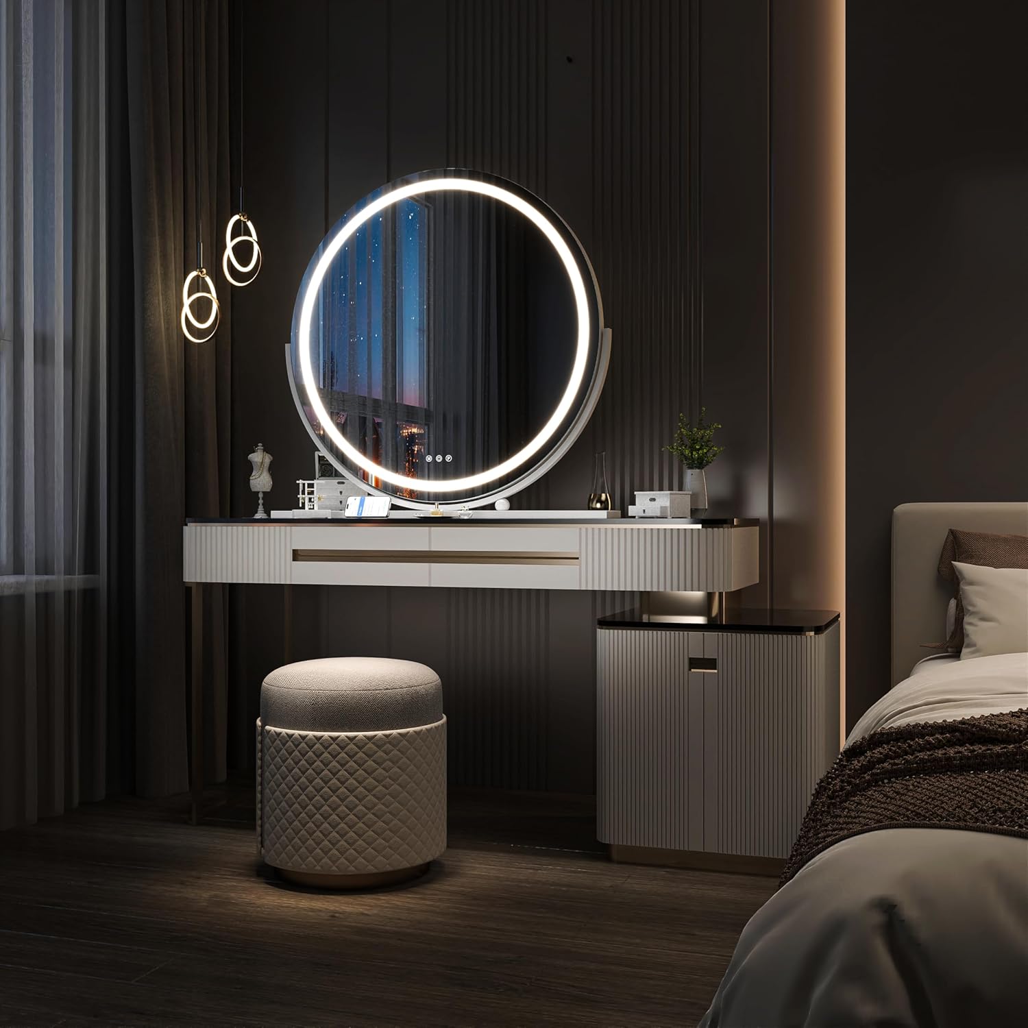 Smart Touch LED Vanity Mirror with Lights HOME & KITCHEN