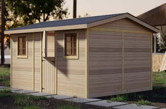 PCM-621 Log Cabin Kit (215 sq ft) Hawme