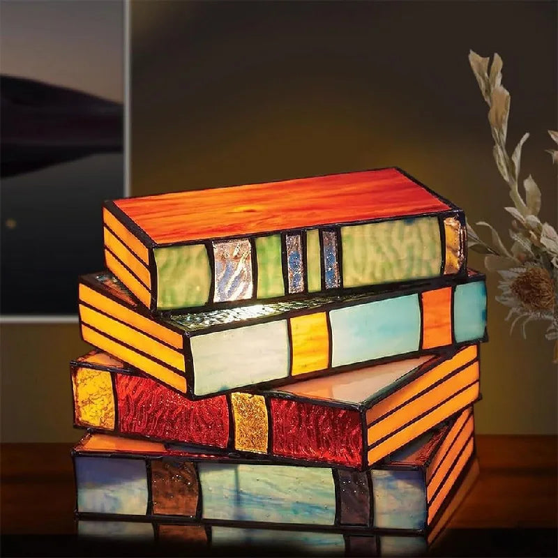 Stacked Books Lamp HOME & KITCHEN