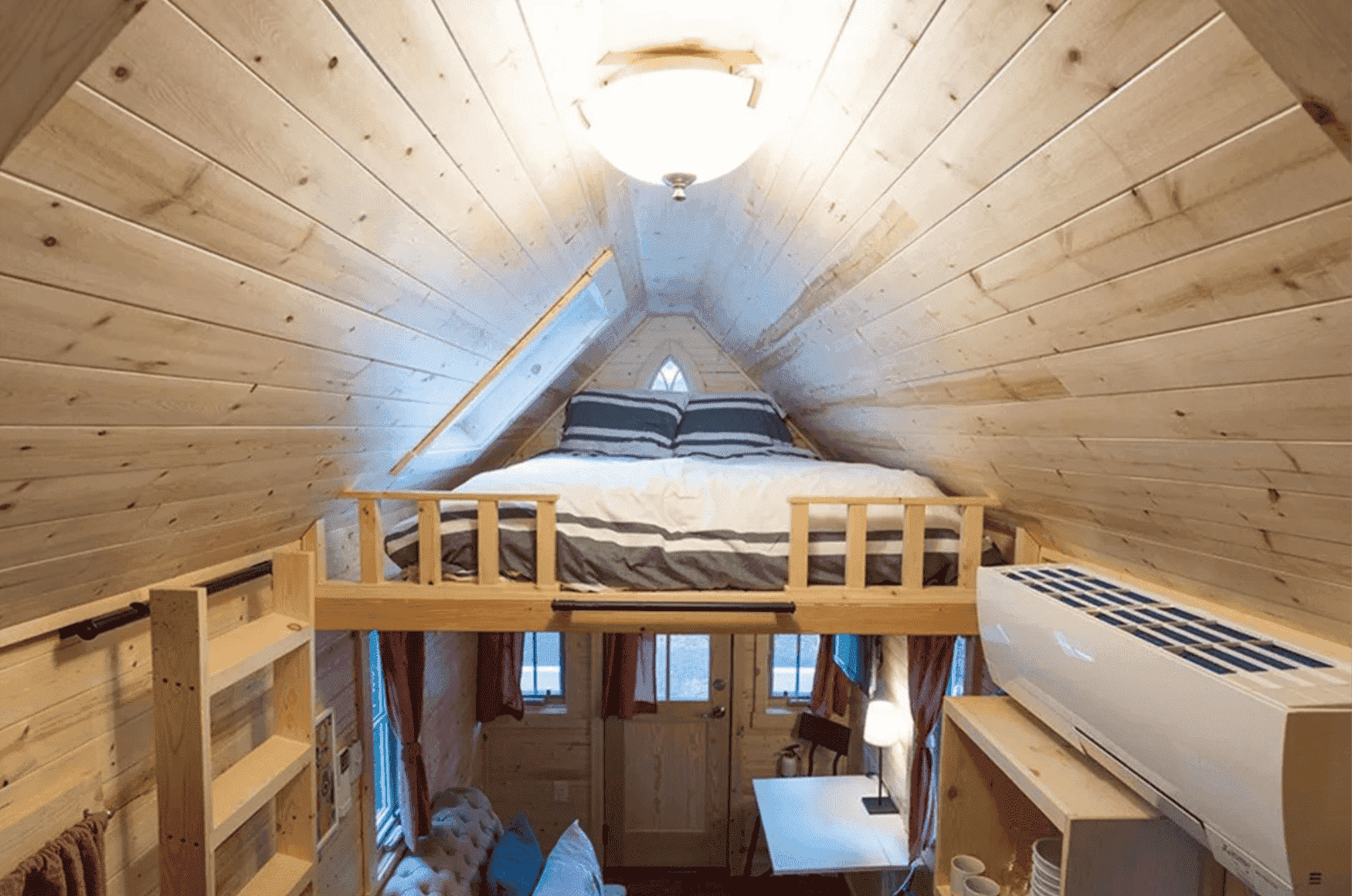 FVX-765 Tiny Mobile Home On Wheels With Bedroom, Bathroom & Kitchen (171 sq ft) Hawme