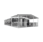 TS-144 Turnkey Prefab Mobile Home With 3 Bedrooms (800 sq ft) Hawme