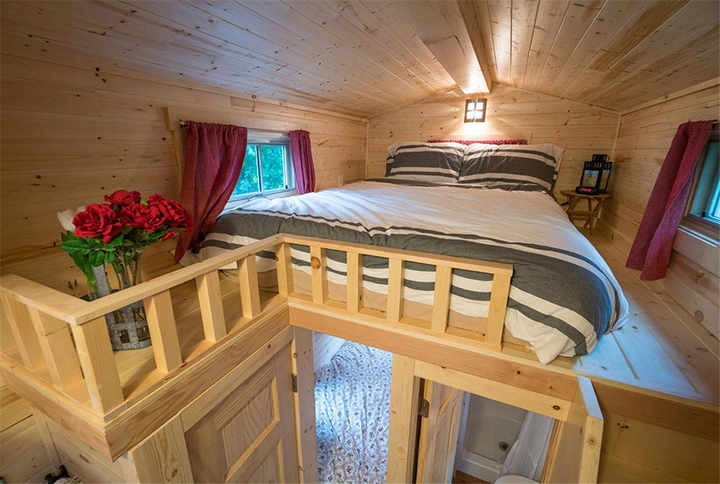 FVX-765 Tiny Mobile Home On Wheels With Bedroom, Bathroom & Kitchen (171 sq ft) Hawme
