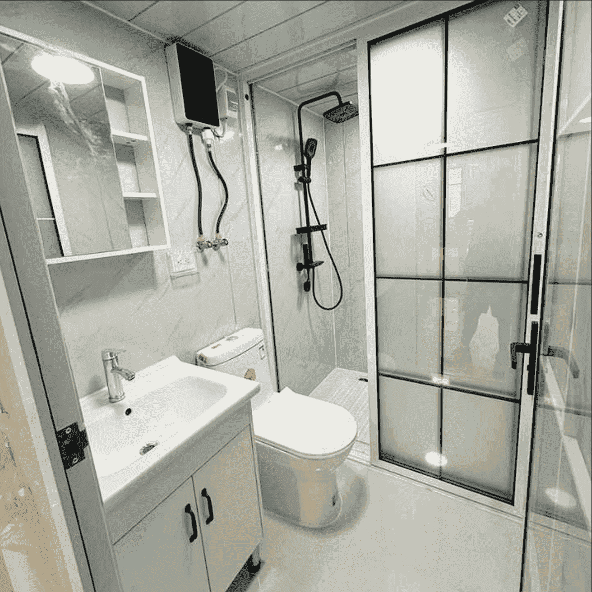 TS-144 Turnkey Prefab Mobile Home With 3 Bedrooms (800 sq ft) Hawme
