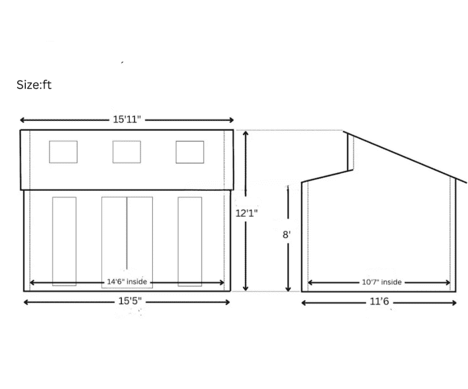 DGW-019 Log Cabin Kit (180 sq ft) Hawme