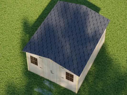 KLO-540 Log Cabin Kit (215 sq ft) Hawme