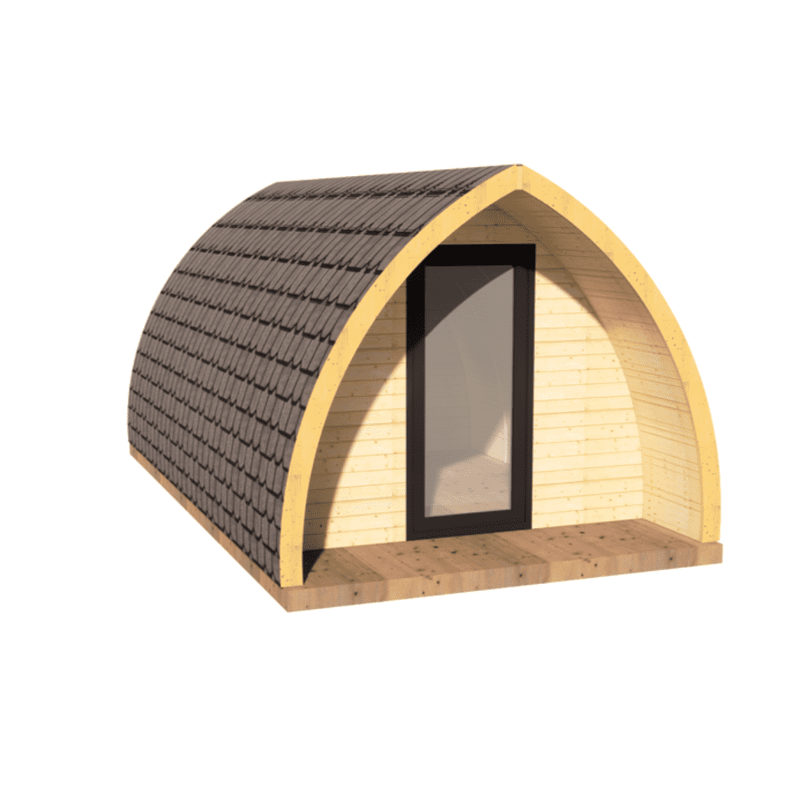 UBJ-005 Small Cabin Kit Home (194 sq ft) Hawme