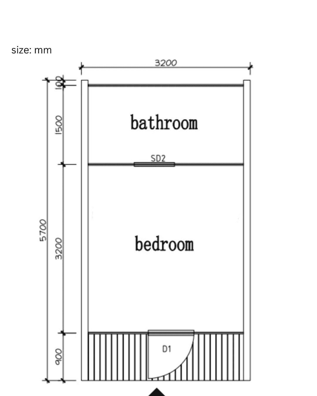 UBJ-005 Small Cabin Kit Home (194 sq ft) Hawme