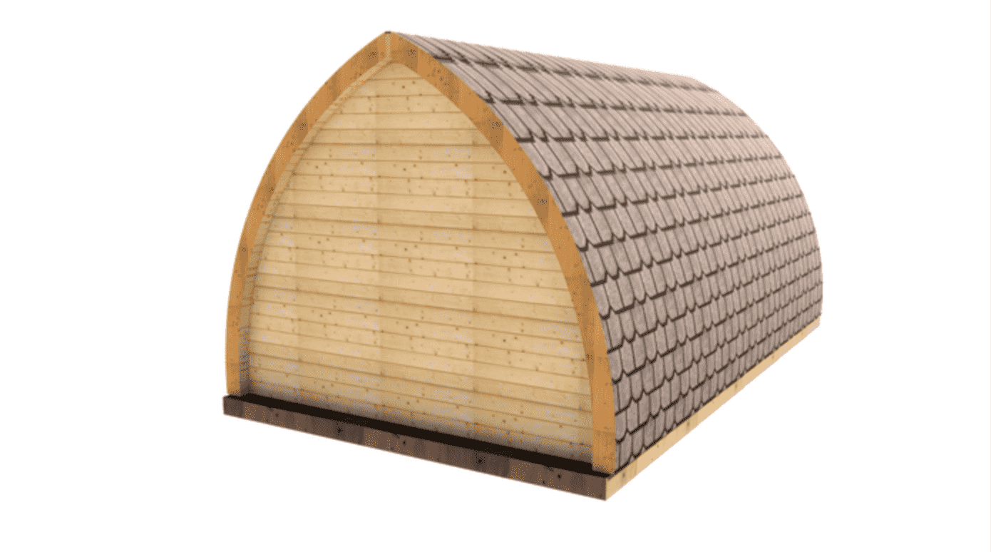 UBJ-005 Small Cabin Kit Home (194 sq ft) Hawme