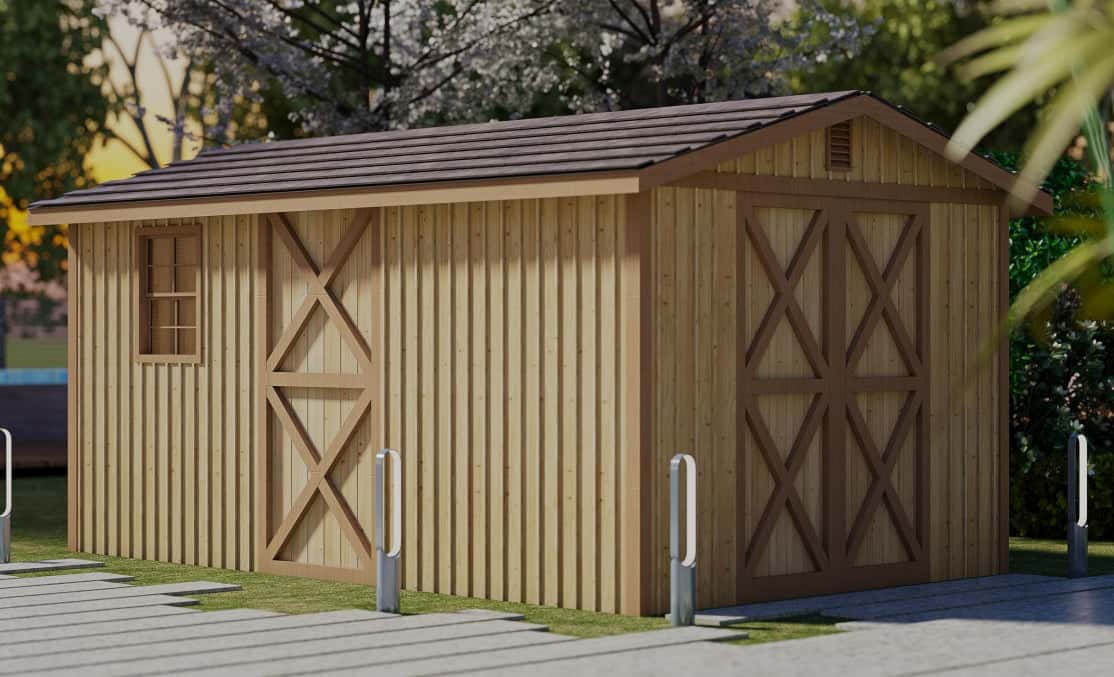 MLD-753 Small Log Cabin Kit (160 sq ft) Hawme