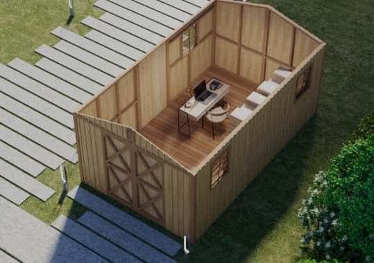 MLD-753 Small Log Cabin Kit (160 sq ft) Hawme