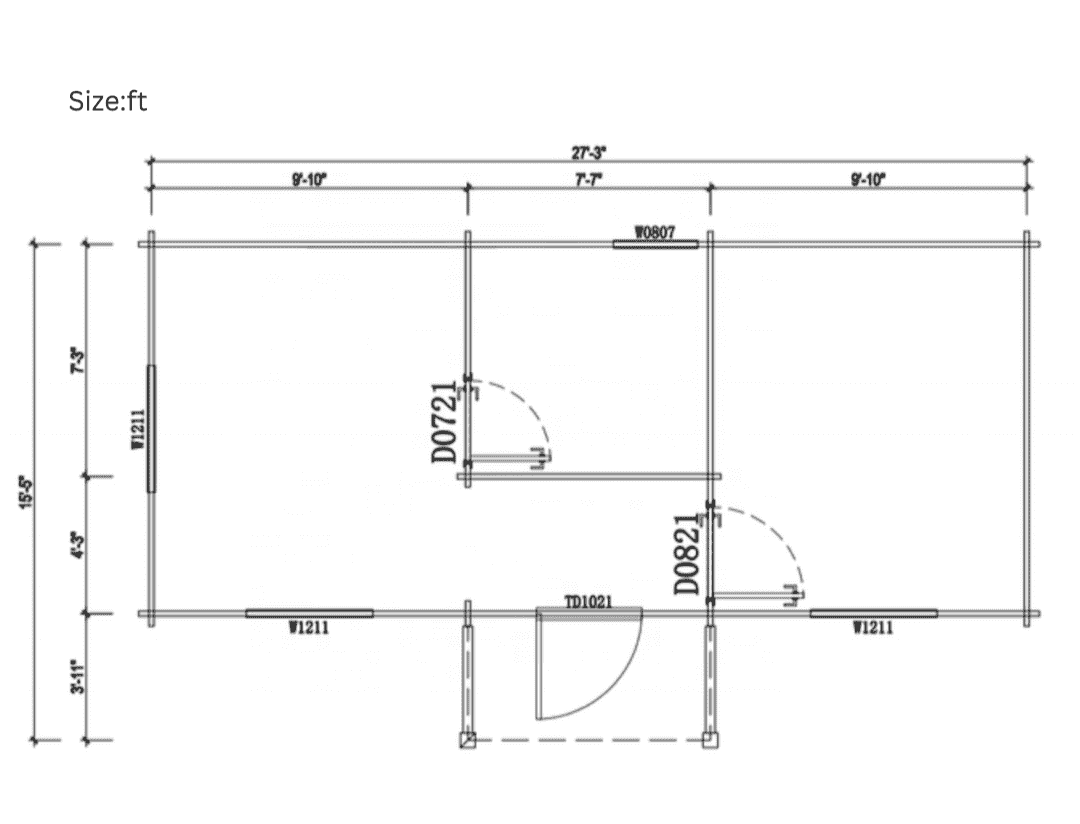 PUF-432 Kit Home (342 sq ft) Hawme