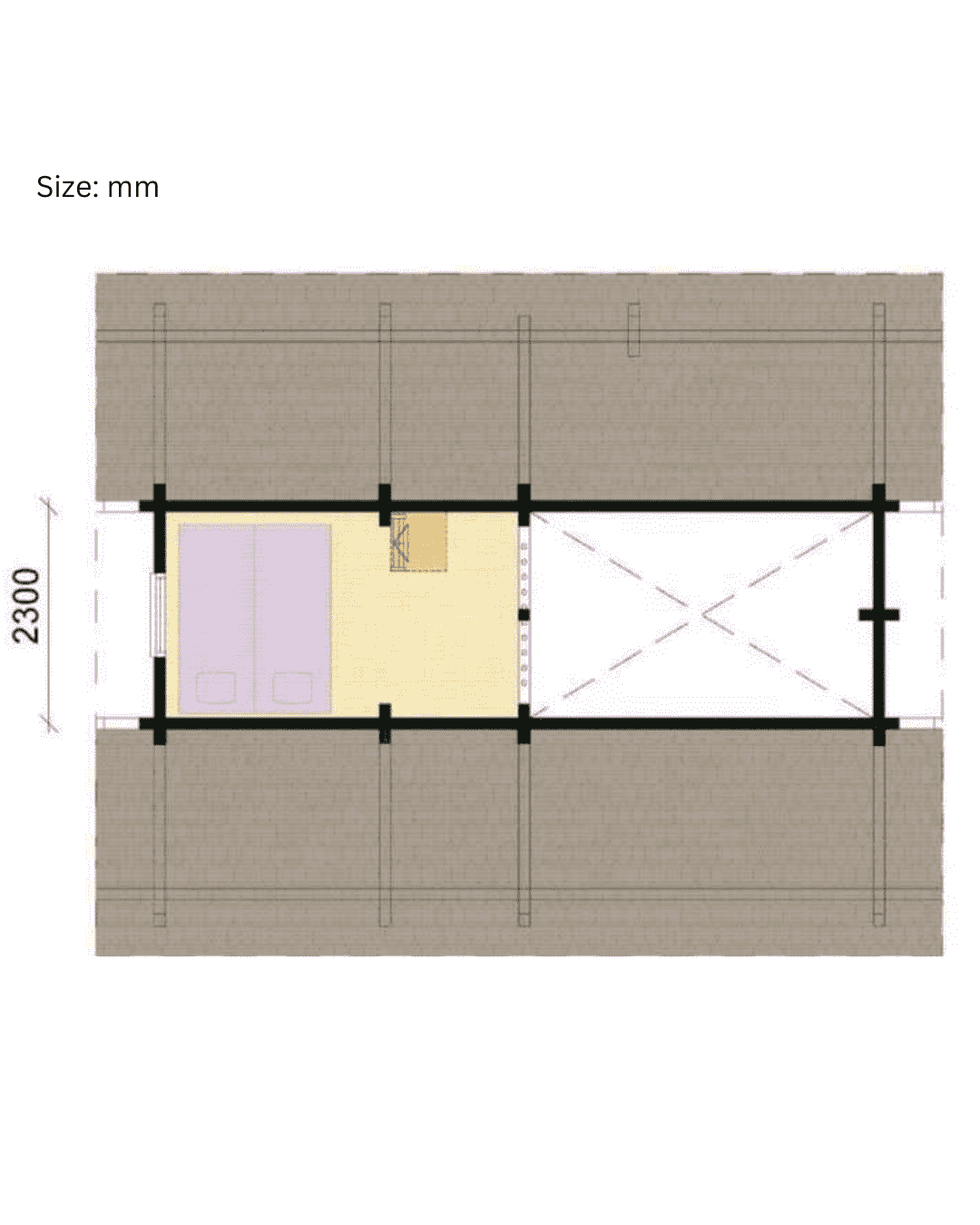 TSD-976 Kit Home With Bedroom, Bathroom & Kitchen (477 sq ft) Hawme