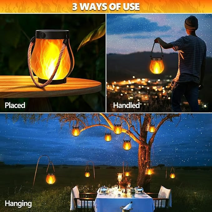 Dancing flame Solar Lantern Outdoor Lights Solee Grow