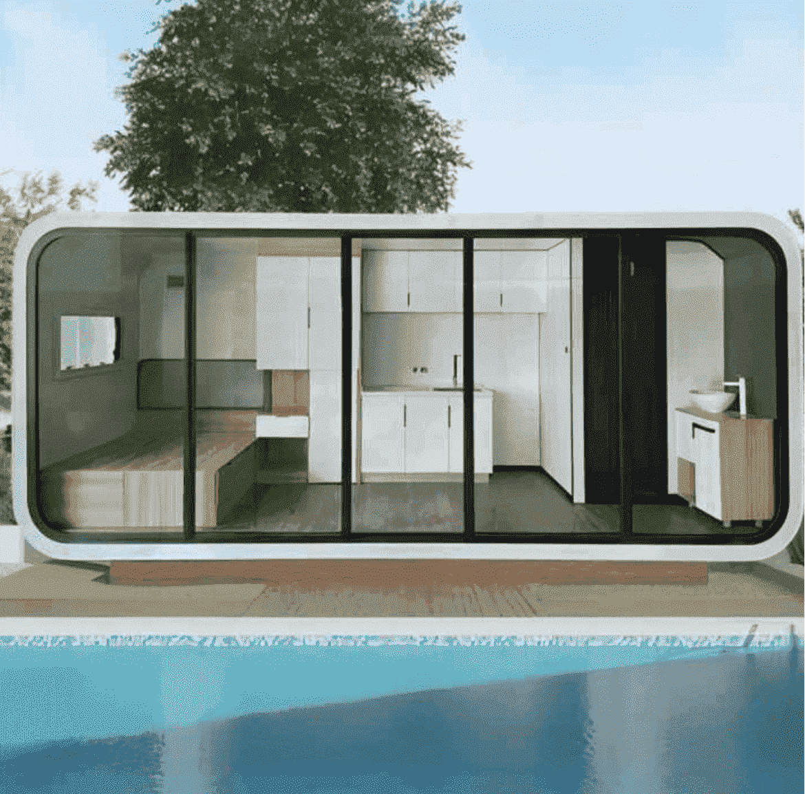 GW-180 Pre Built Cabin with Bathroom And Kitchen (137sqft) Hawme