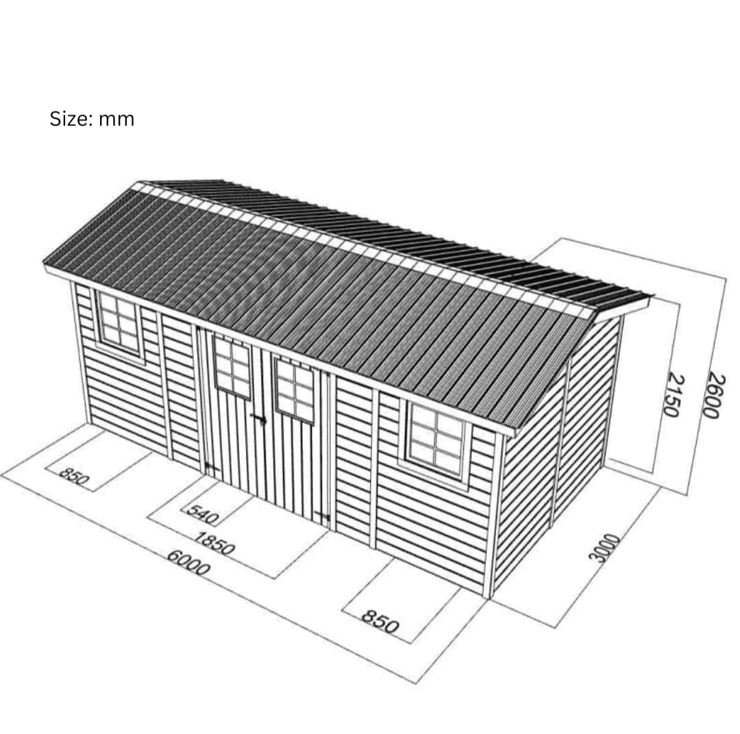 NJE-050 Small Cabin Kit (194 sq ft) Hawme