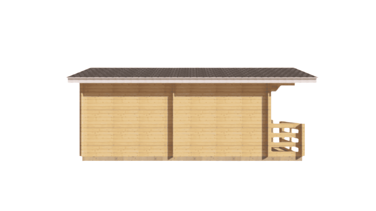 FGT-155 Small Cabin Kit With Bedroom, Bathroom and Kitchen (280sqft) Hawme